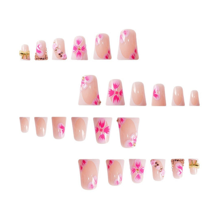 Floral Decorative Acrylic Nail Design Kalsten