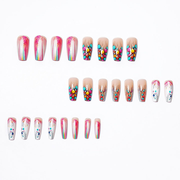 Artistic 3D Bubble Nail Art Kalsten