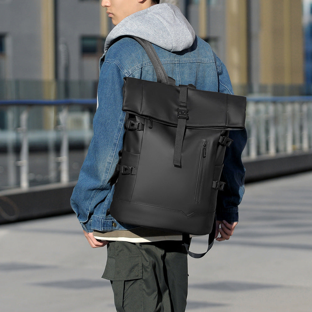 Stylish rolltop backpack with versatile organization compartments Kalsten
