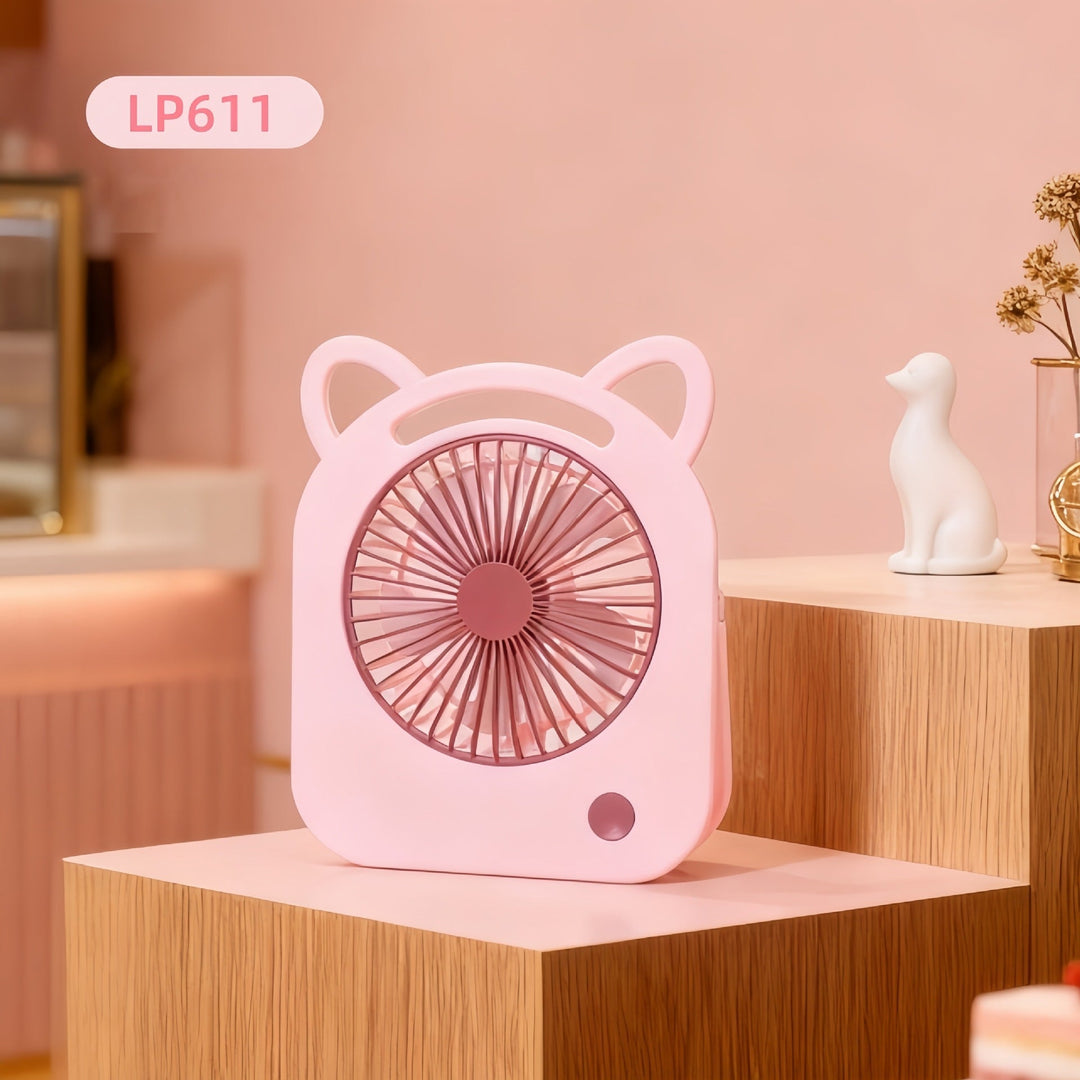Ladies Portable Mini Fan with Fun Character Design Kalsten