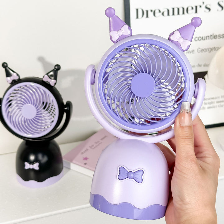 Ladies portable mini handheld fan with playful cat design Kalsten