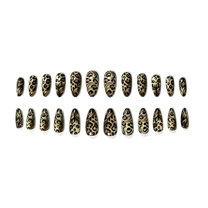 Premium Artistic Leopard Print Nail Enhancements Kalsten
