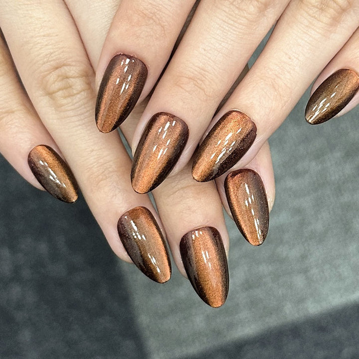 Glossy Press-On Nail Art Set