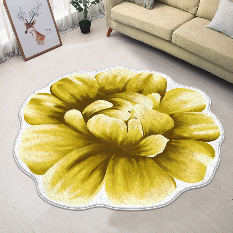Floral-Inspired Decorative Mat