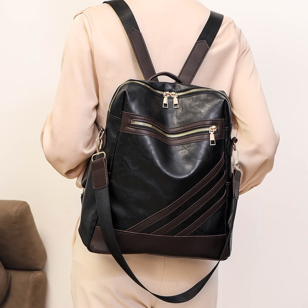 Fashionable Leather Backpack Kalsten