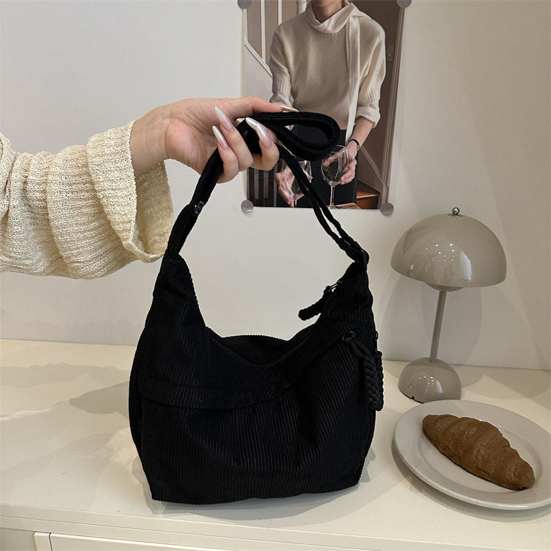Eco-Friendly Ribbed Crossbody Bag Kalsten
