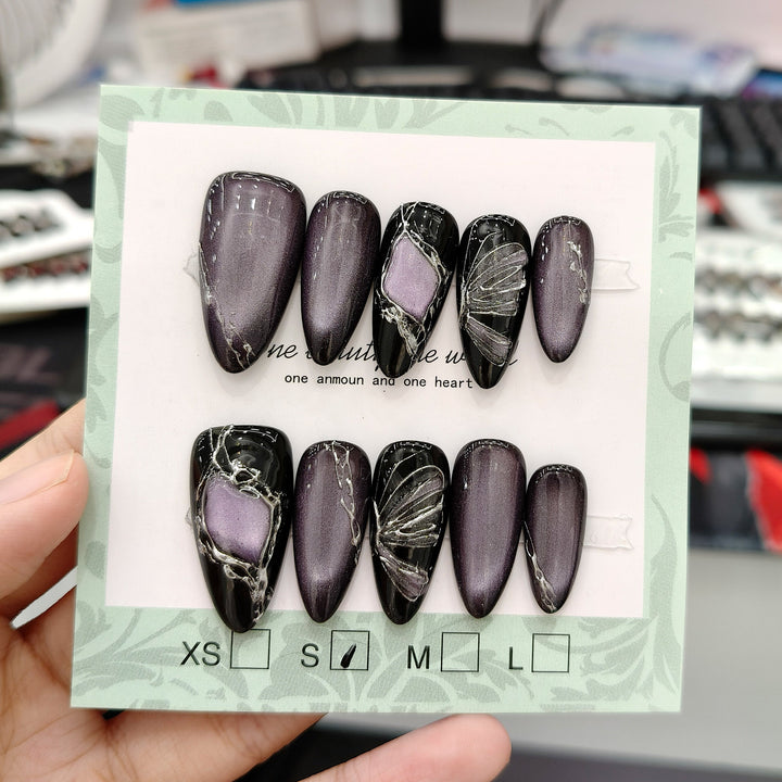 Decorative Stiletto Press-On Nail Set Kalsten