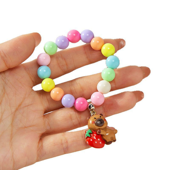 Colorful children's bracelet with crafted pendant Kalsten