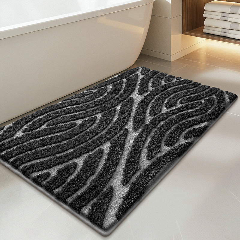 Plush Textured Bathroom Bath Mat Kalsten
