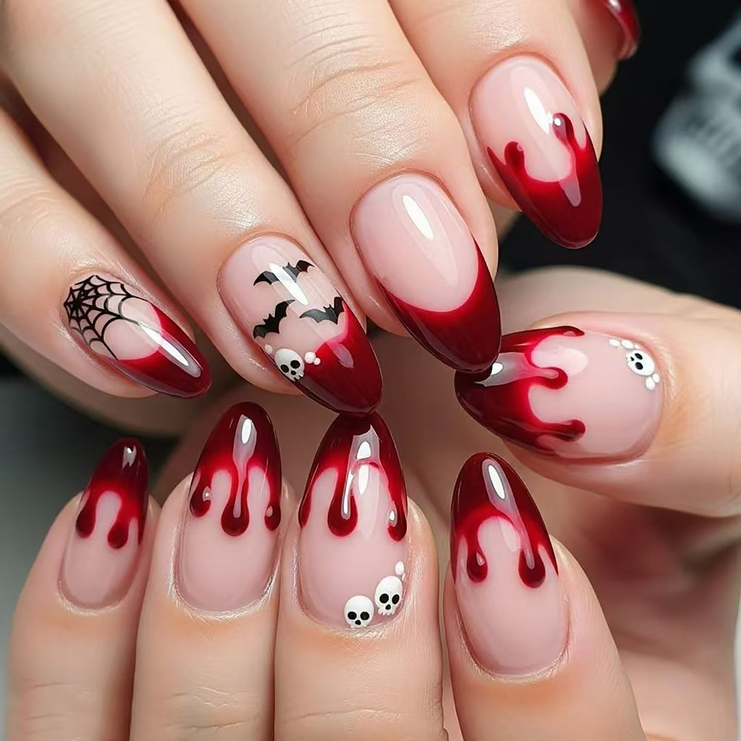 Halloween-Themed Press-On Nails