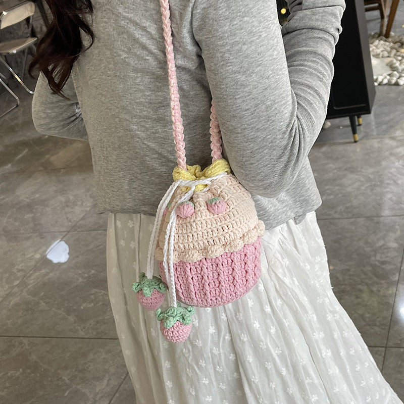 Cute Cupcake-Themed Crochet Mini Bag