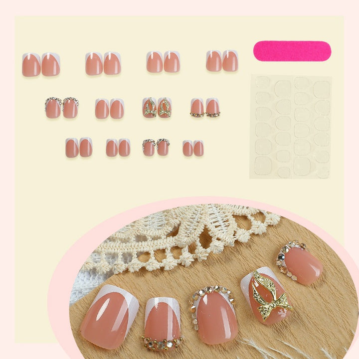 Artificial Nail Art with Elegant Accents Kalsten