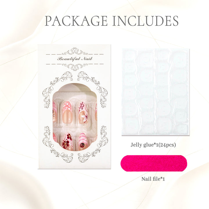 Artistic Press-On Nail Art Set