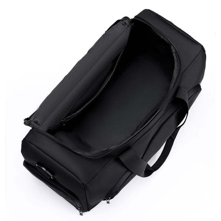 Sporty travel bag with extendable main compartment and multiple organizing pockets Kalsten