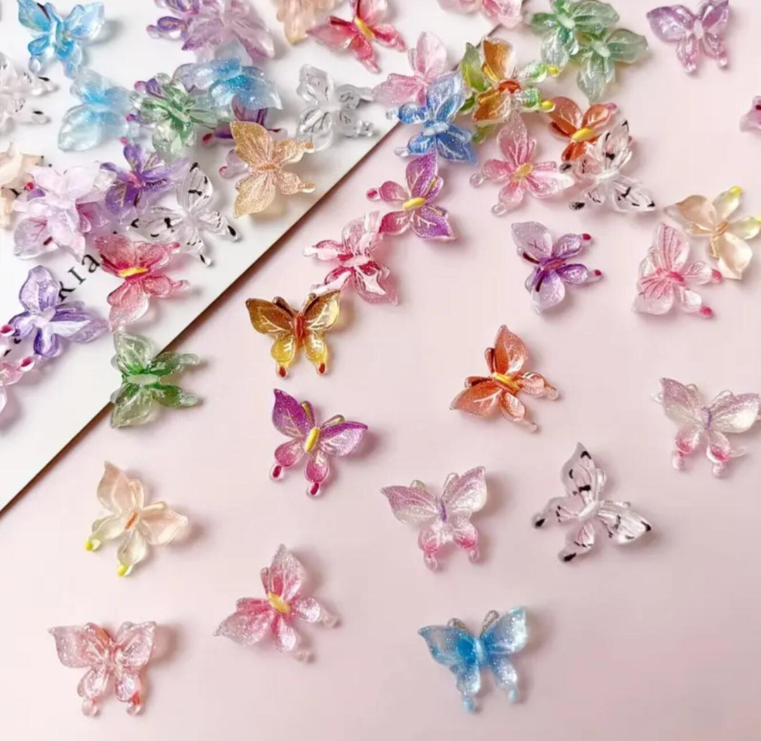 Decorative Butterfly Nail Art Charms