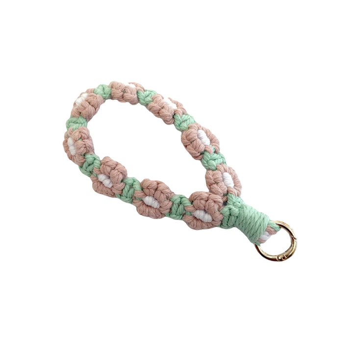 Floral Macrame Keychain Holder Kalsten