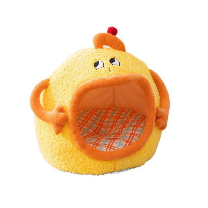 Cozy Cartoon Dog Bed