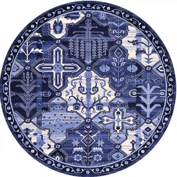 Mandala Patterned Area Rug Kalsten