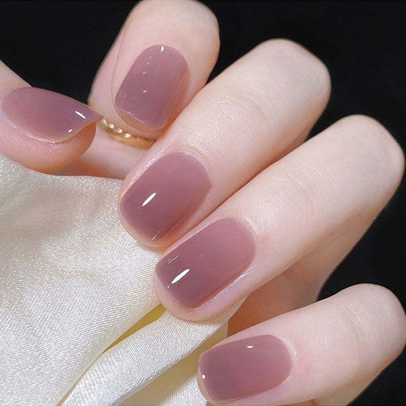 Minimalist Glossy Press-On Nail Set Kalsten