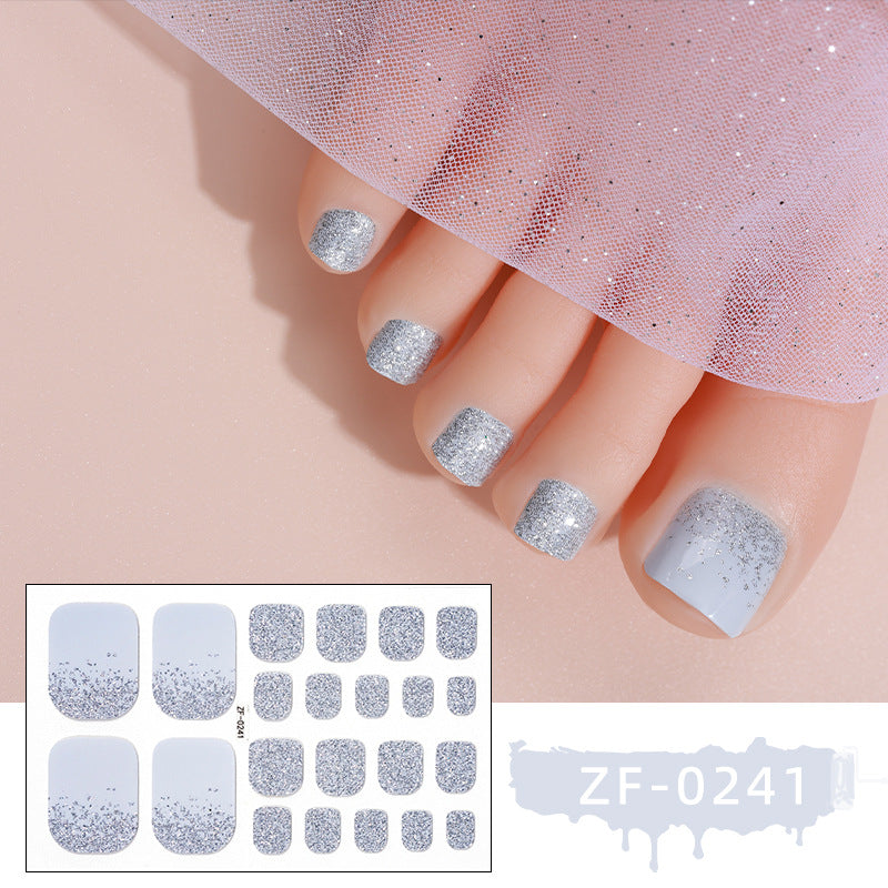 Sparkling Gel Toe Nail Wraps