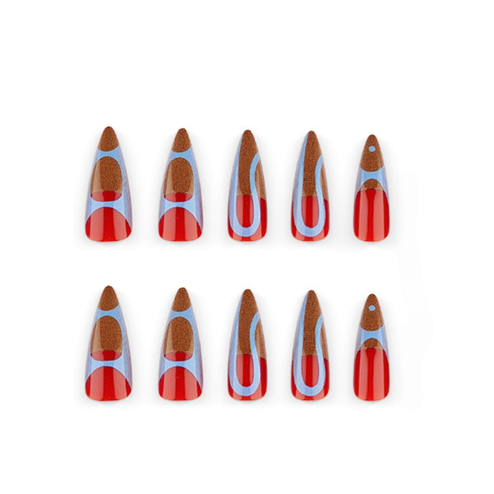 Artificial Nails in Modern, Geometric Design Kalsten