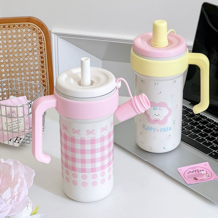 Women's drinking container with cheerful cat design Kalsten