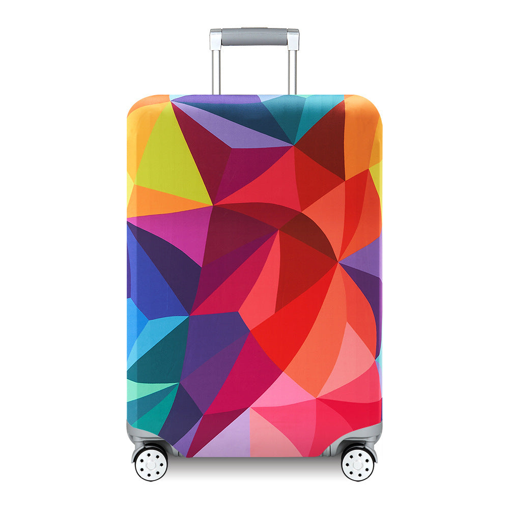 Unisex hard-shell travel suitcase with artistic landscape design Kalsten