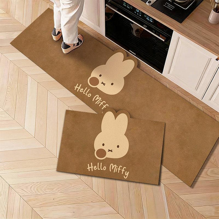 Funny Cartoon Character Kitchen Mat
