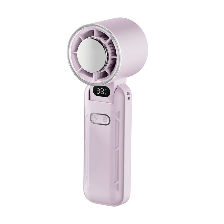 Ladies portable mini fan with USB charging function and digital display Kalsten