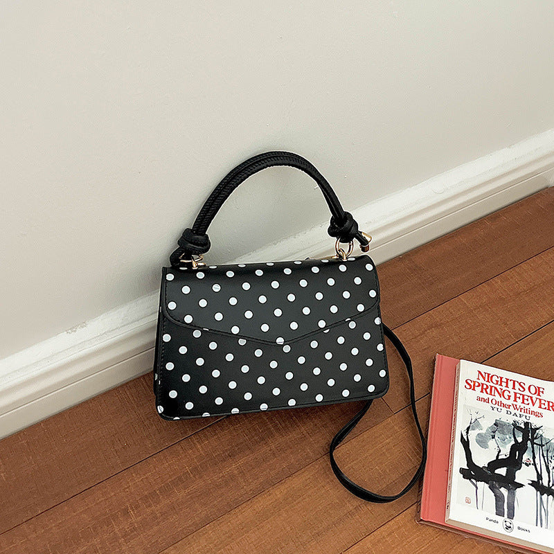 Stylish Polka Dot Handheld Tote
