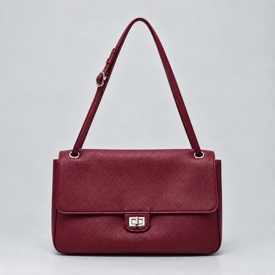 Elegant Leather Shoulder Handbag