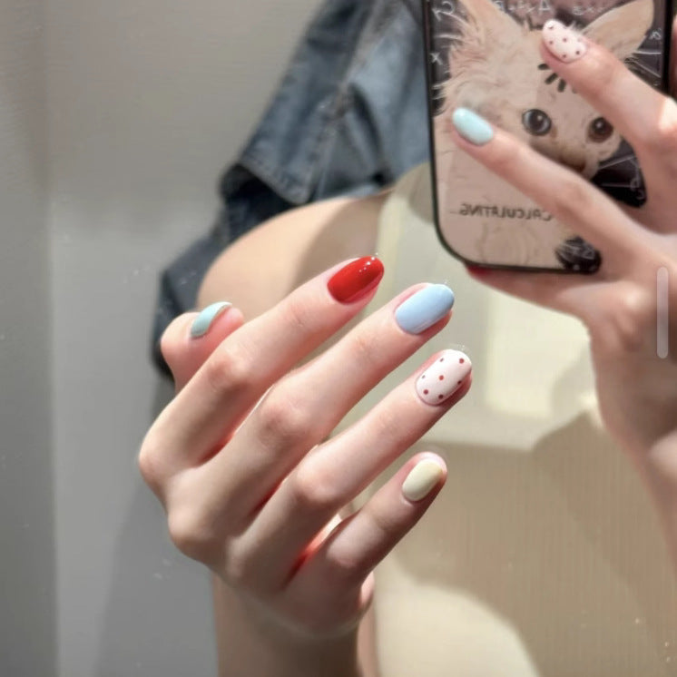 Glossy Ombre Press-On Nails Set Kalsten