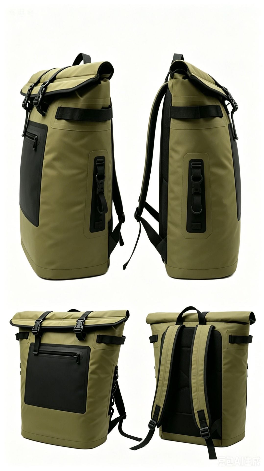 Waterproof Roll-Top Backpack Kalsten