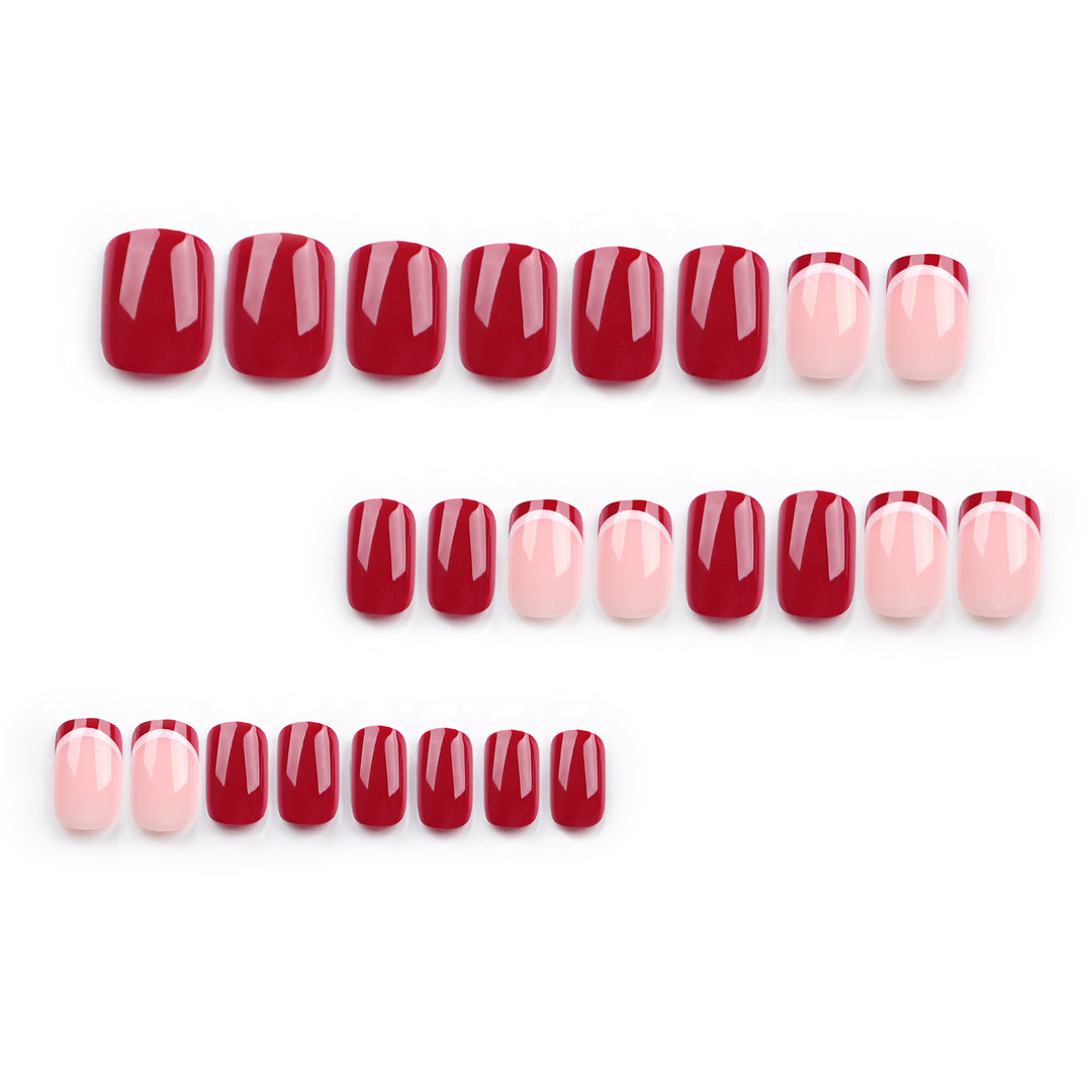 Artful nail design in modern French-tip style Kalsten