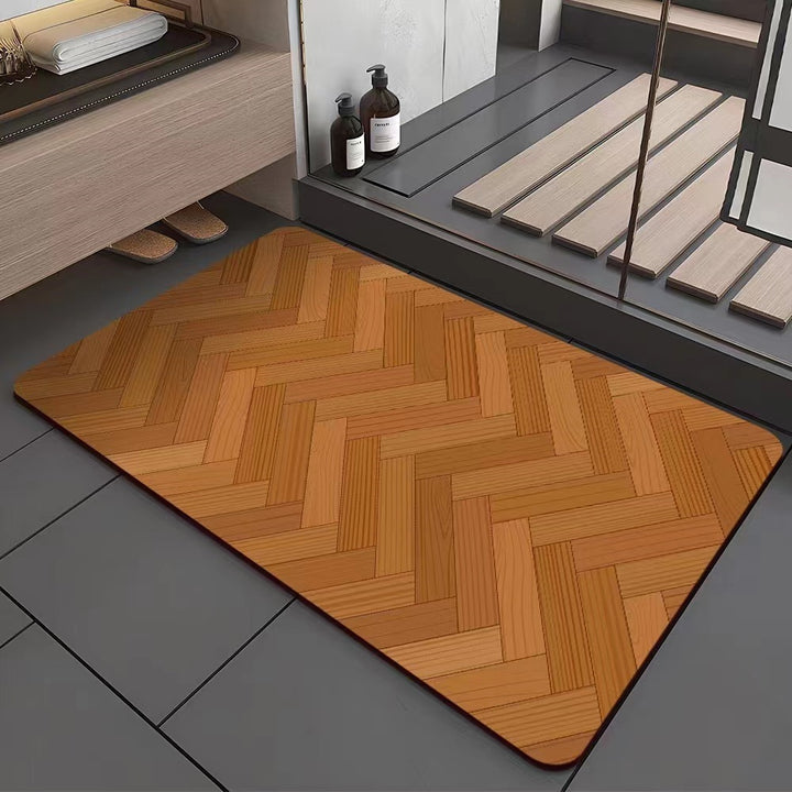 Modern Patterned Bath Mat Kalsten