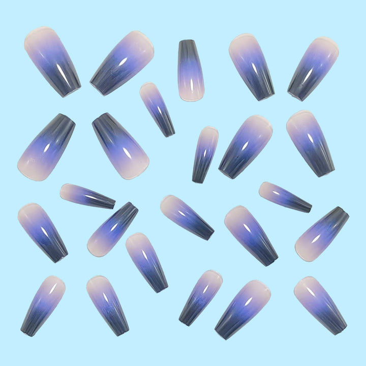Fashionable artificial nails in elegant ombre design Kalsten