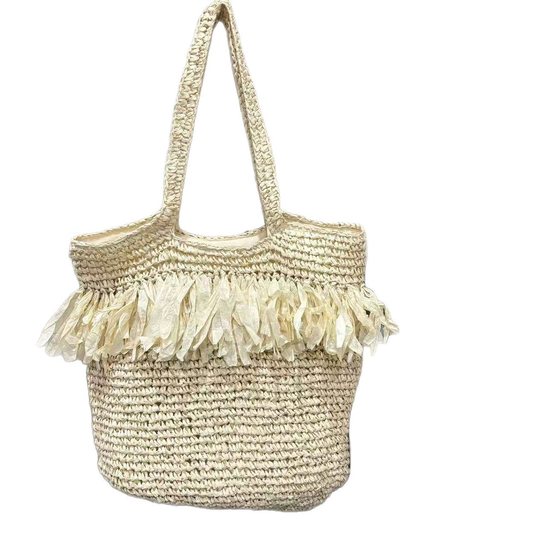 Braided Bag with Fringed Design Kalsten