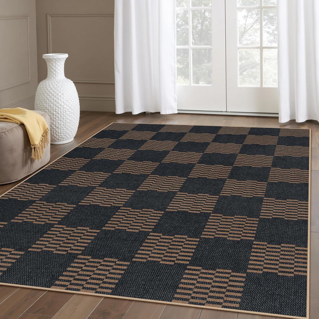Stylish Diamond Pattern Outdoor Area Rug Kalsten