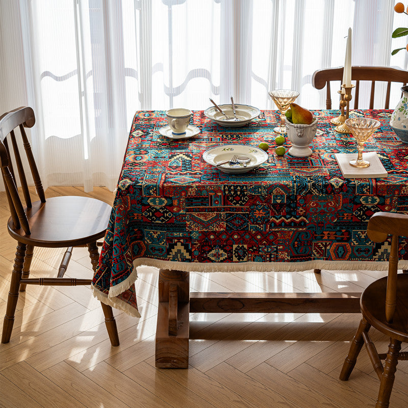 Ornate Floral Tablecloth