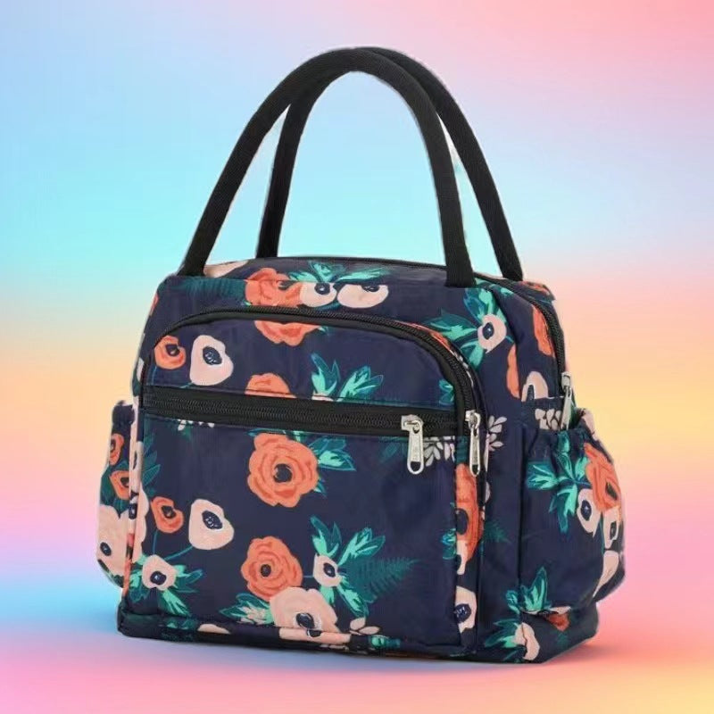 Insulated Cat Print Lunch Cooler Bag Kalsten