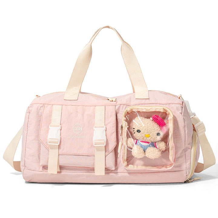 Versatile Gym Duffel Bag with Transparent Pocket Kalsten