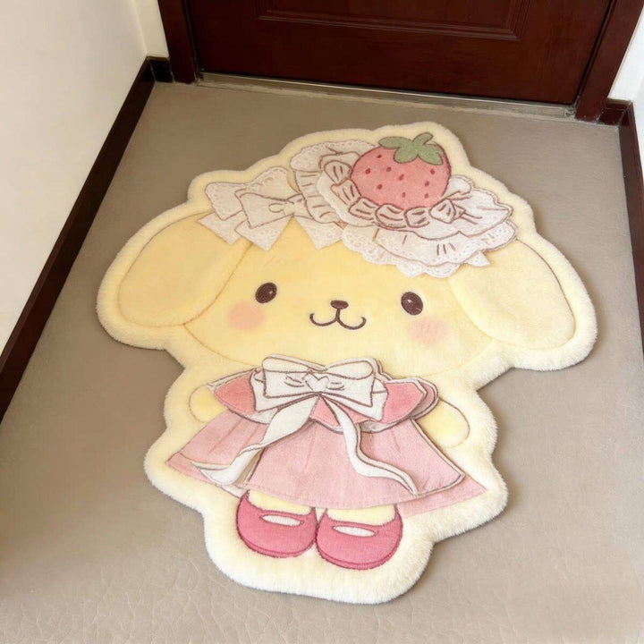 Cute Cartoon Bunny-Shaped Area Rug
