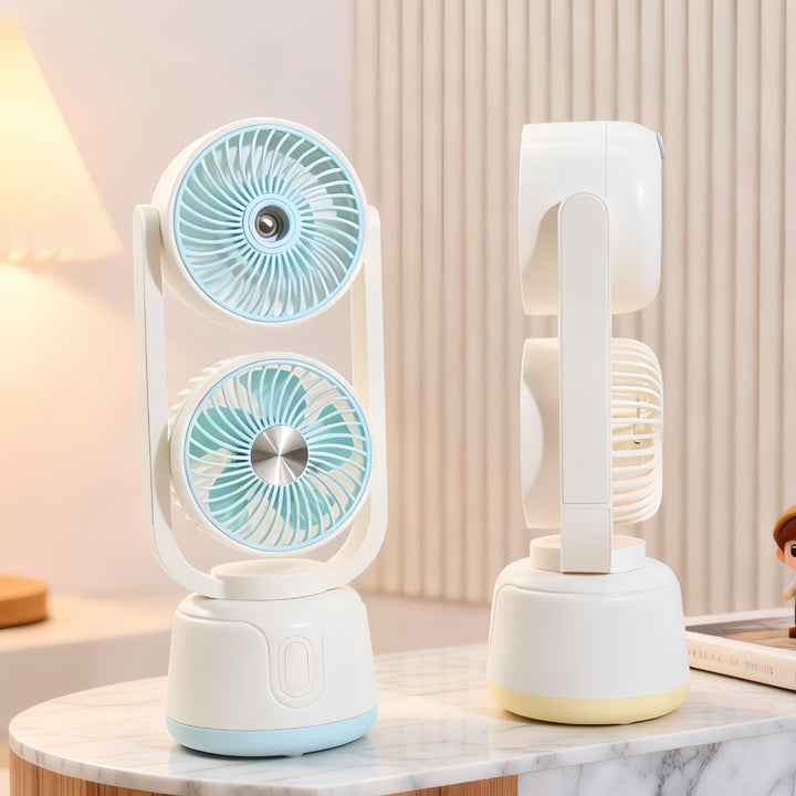 Women's Portable Dual Fan with Spray Function Kalsten