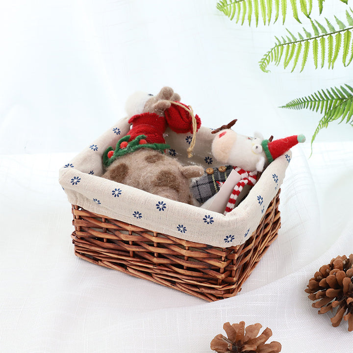Decorative Woven Storage Basket with Liner Kalsten