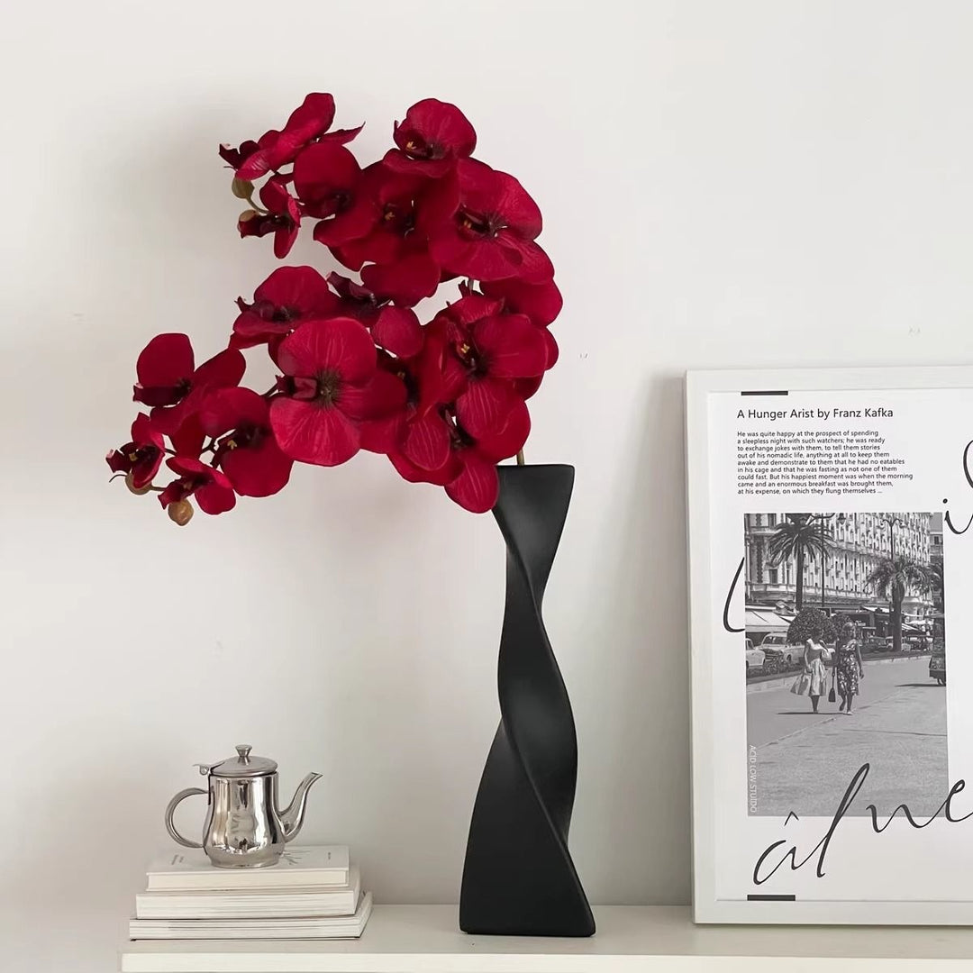 Elegant Faux Orchid Floral Arrangement