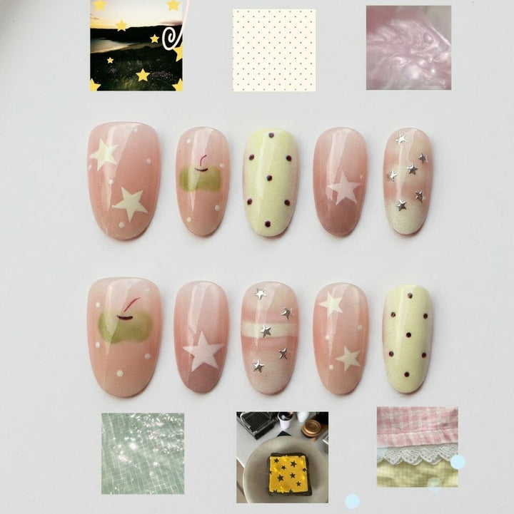 Creative Press-On Nail Art Set