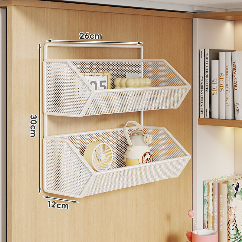 Clip-On Mesh Cabinet Edge Storage Basket Organizer