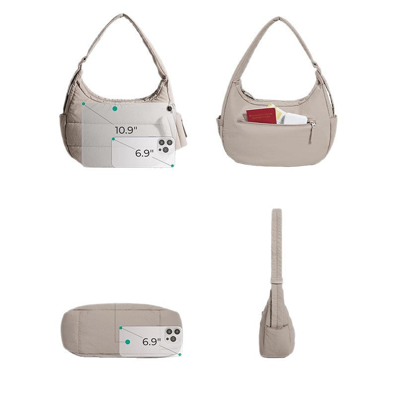 Comfortable shoulder bag with practical additional function Kalsten