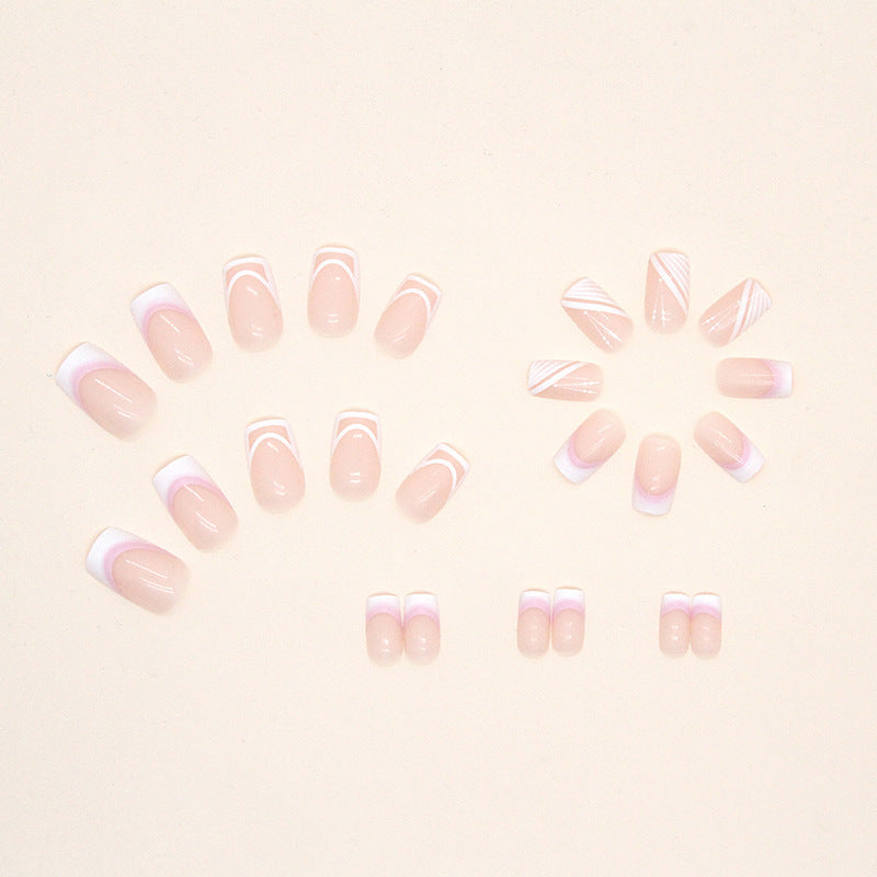 Elegant French Tip Acrylic Nail Design Kalsten