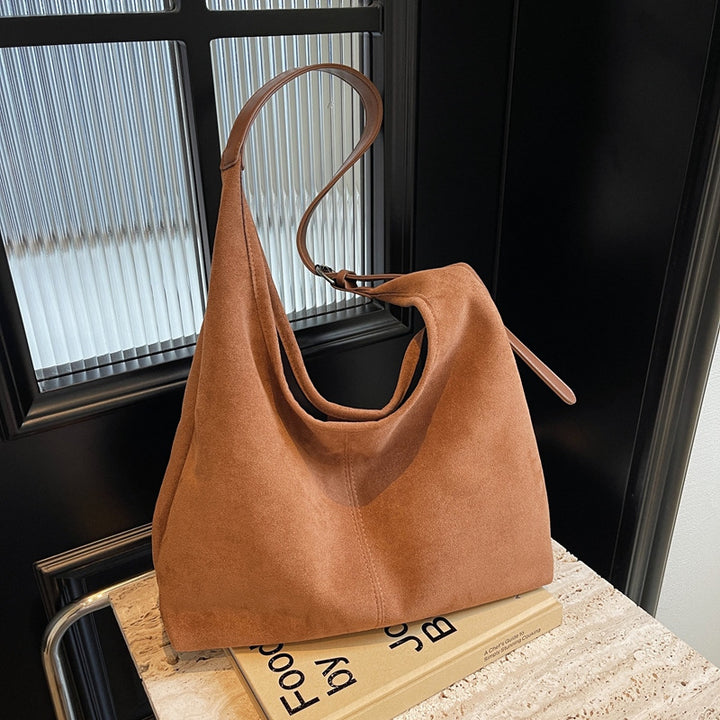 Luxurious Suede Slouchy Handbag